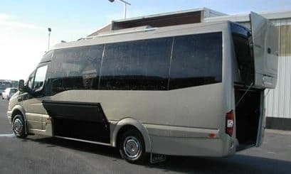 Compact 16-seater minibus for hire in France